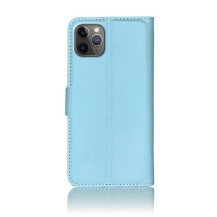 Étui Portefeuille Zanae bleu clair pour iPhone 11 Pro Max