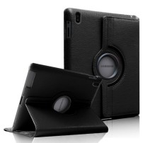 Étui rotatif noir pour Samsung Galaxy Tab S6