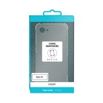 Coque en silicone transparente avec coins renforcés pour Oppo A3