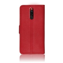 Etui Portefeuille Zanae pour Xiaomi Redmi 8 Rouge