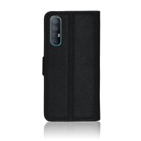 Etui portefeuille Zanae noir pour Oppo Reno3 Pro 5G et Find X2 Neo