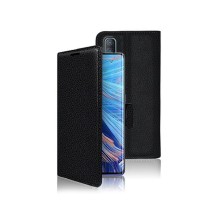 Etui portefeuille Zanae noir pour Oppo Reno3 Pro 5G et Find X2 Neo