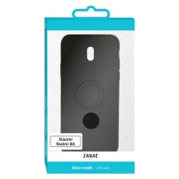 Coque Zanae noire pour Redmi 8A avec anneau magnétique