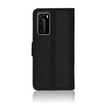Etui Portefeuille Zanae pour Huawei P40 Pro en noir