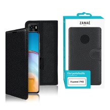 Etui Portefeuille Zanae Noir pour Huawei P40