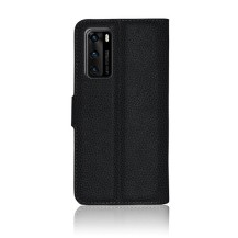 Etui Portefeuille Zanae Noir pour Huawei P40