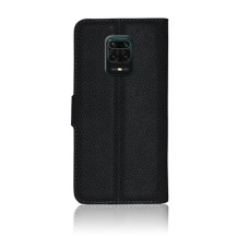Etui Portefeuille Zanae pour Xiaomi Redmi Note 9S et Note 9 Pro Noir
