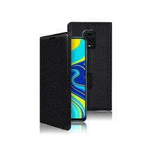Etui Portefeuille Zanae pour Xiaomi Redmi Note 9S et Note 9 Pro Noir