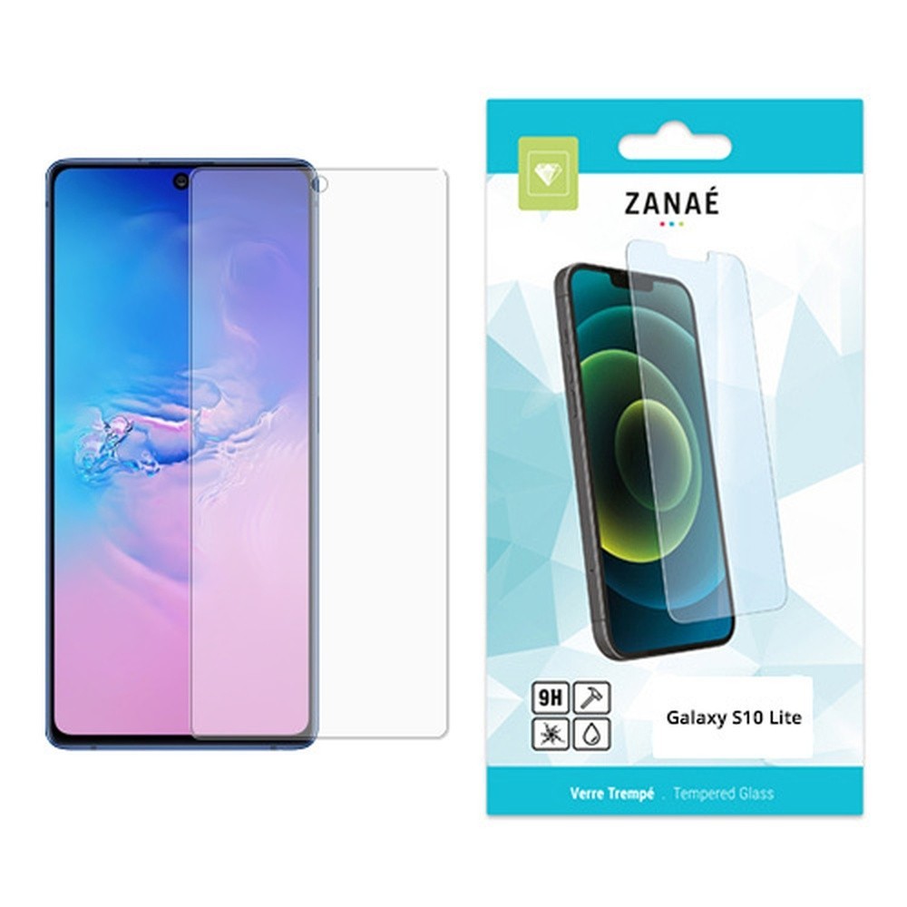 Verre trempé transparent pour Samsung Galaxy S10 Lite