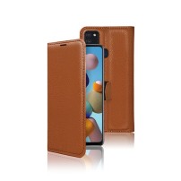 Etui portefeuille marron pour Samsung Galaxy A21s