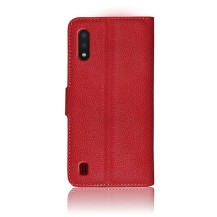 Etui Portefeuille Rouge pour Samsung Galaxy A01