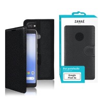 Etui Portefeuille Zanae couleur noir pour Google Pixel 3a