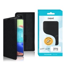 Etui Portefeuille Zanae Noir pour Samsung Galaxy A71 5G