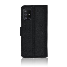 Etui Portefeuille Zanae Noir pour Samsung Galaxy A71 5G