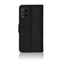 Etui Portefeuille Zanae Noir pour Samsung Galaxy A71 5G