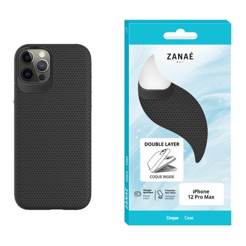 Coque Double Layer noire pour iPhone 12 Pro Max