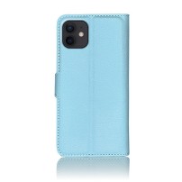 Étui Portefeuille Zanae bleu clair pour iPhone 12/12 Pro