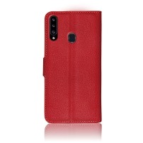 Etui Portefeuille Zanae rouge pour Samsung Galaxy A20s