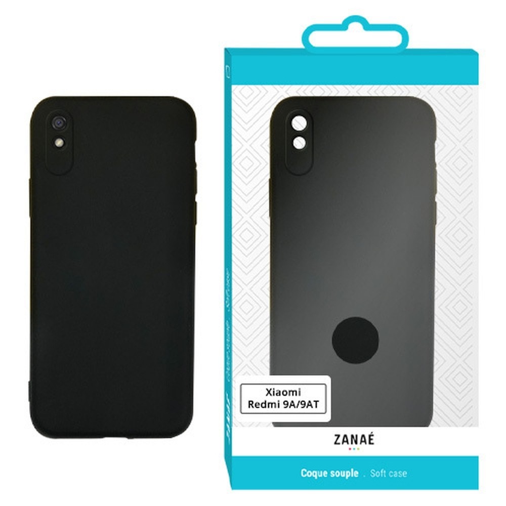 Coque Zanae Color noire pour Xiaomi Redmi 9A et 9AT