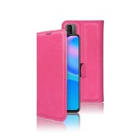 Étui portefeuille Zanae fushia pour Huawei P Smart 2021
