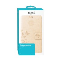 Étui portefeuille Flower doré pour Huawei P Smart (2021)