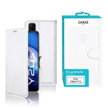Etui Portefeuille Zanae blanc pour Vivo Y11s
