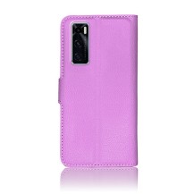 Etui portefeuille violet pour Vivo Y70 en usage