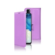Etui portefeuille violet pour Vivo Y70 en usage