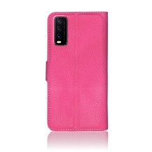 Etui portefeuille fushia pour Vivo Y20s