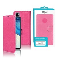 Étui Portefeuille Zanae Fushia pour Vivo Y70