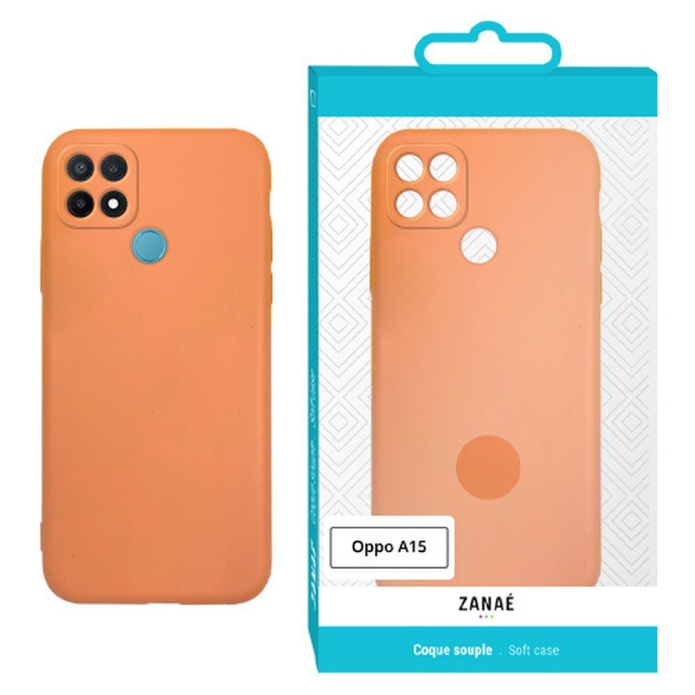 Coque Zanae Color orange pour Oppo A15