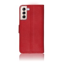 Etui Portefeuille Zanae Rouge pour Galaxy S21 Plus 5G