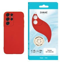 Coque rouge pour Galaxy S21 Ultra 5G avec protection optimale.