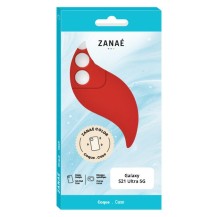 Coque rouge pour Galaxy S21 Ultra 5G avec protection optimale.