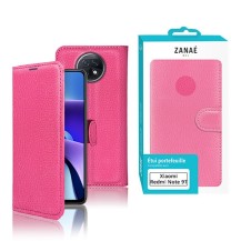 Etui Portefeuille Zanae Fushia pour Xiaomi Redmi Note 9T
