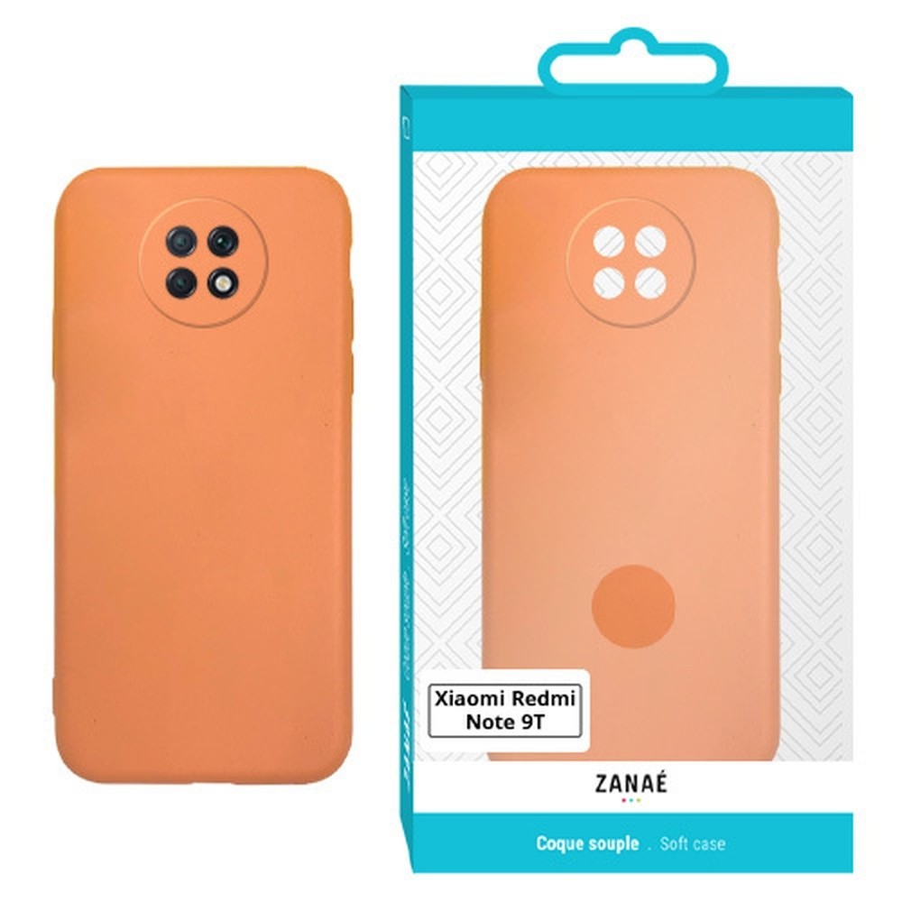 Coque Zanae Color orange pour Xiaomi Redmi Note 9T