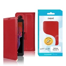 Etui portefeuille Zanae rouge pour Galaxy Xcover 5