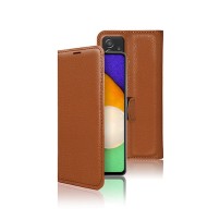 Etui portefeuille Zanae marron pour Galaxy A52/A52s 5G