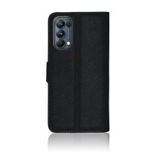 Etui portefeuille Zanae Noir pour Oppo Find X3 Lite et Reno5
