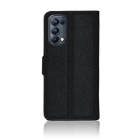 Etui portefeuille Zanae Noir pour Oppo Find X3 Lite et Reno5