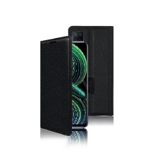 Etui portefeuille Zanae pour Realme 8 / 8 Pro en noir