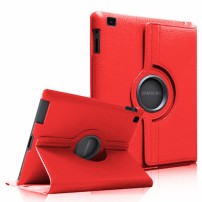 Étui rotatif rouge pour Samsung Galaxy Tab A7 Lite