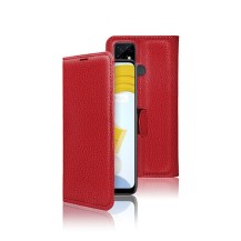 Etui Portefeuille Zanae Rouge pour Realme C21