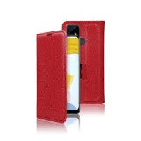 Etui Portefeuille Zanae Rouge pour Realme C21