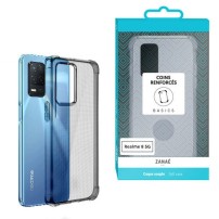 Coque en silicone transparente avec coins renforcés pour Realme 8 5G