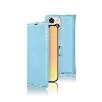 Etui Portefeuille Zanae bleu clair pour iPhone 13