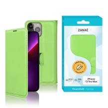 Etui portefeuille vert pour iPhone 13 Pro Max
