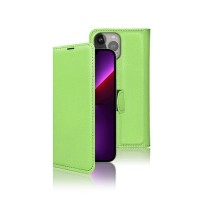Etui portefeuille vert pour iPhone 13 Pro Max