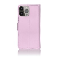 Etui portefeuille Zanae rose pour iPhone 13 Pro Max