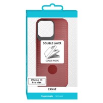 Coque Double Layer rouge pour iPhone 13 Pro Max